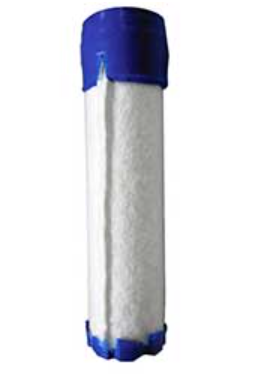 Laser white and blue filter on a hite background