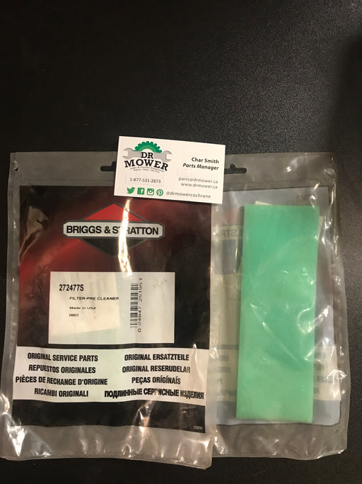 272477s Briggs and Stratton Pre-Filter